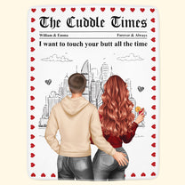 The Cuddle Times Naughty Couple - Personalized Blanket