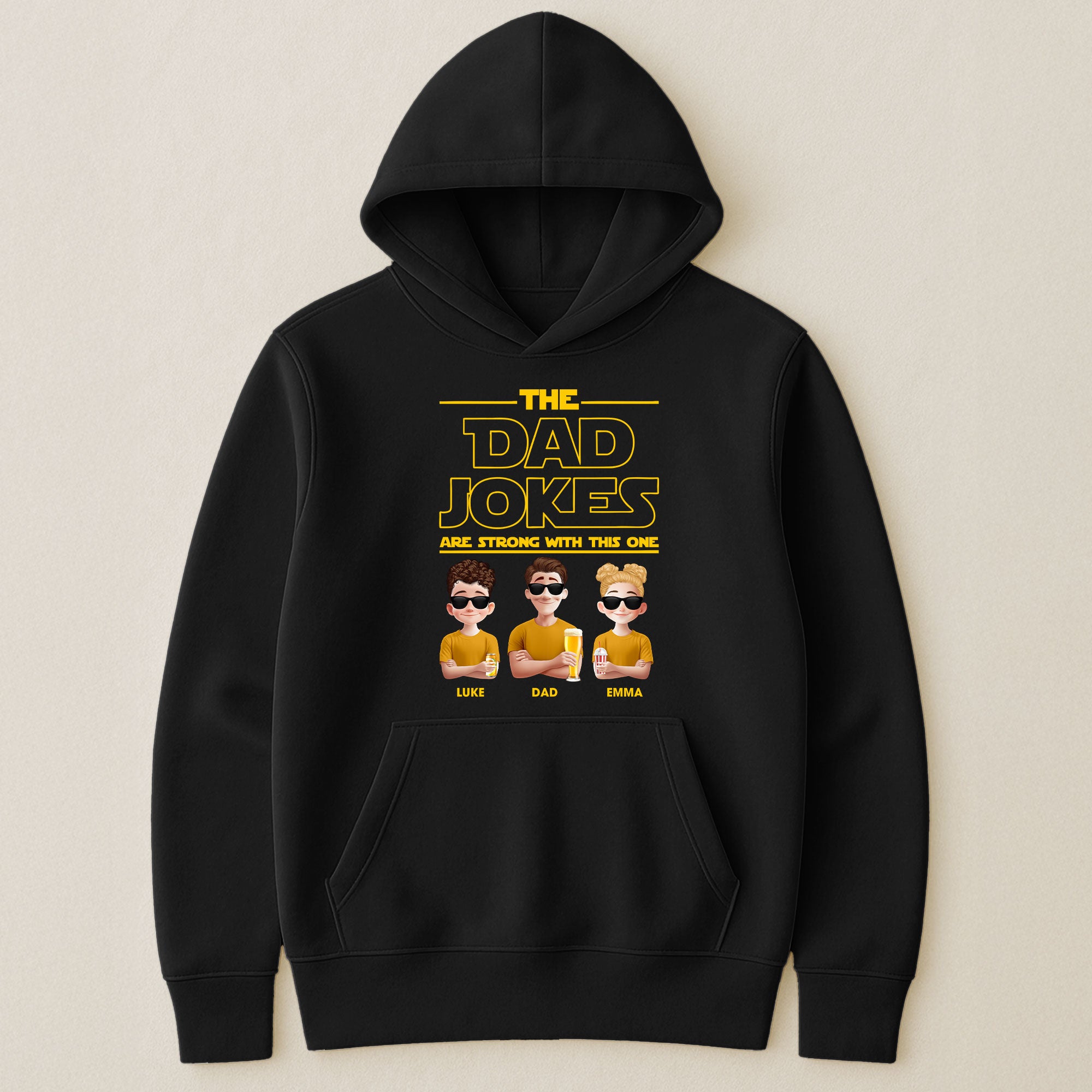 The Dad Jokes Are Strong With This One - Personalized Shirt