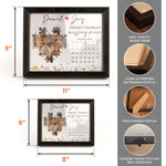 The Day I Found My Missing Piece Anniversary Gift - Personalized Photo LED Shadow Box