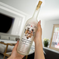 The Day I Found My Missing Piece Couple Gift - Personalized Photo Bottle Lamp