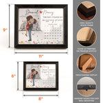 The Day I Found My Missing Piece Valentine's Day Anniversary Gift - Personalized LED Shadow Box