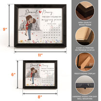 The Day I Found My Missing Piece Valentine's Day Anniversary Gift - Personalized LED Shadow Box