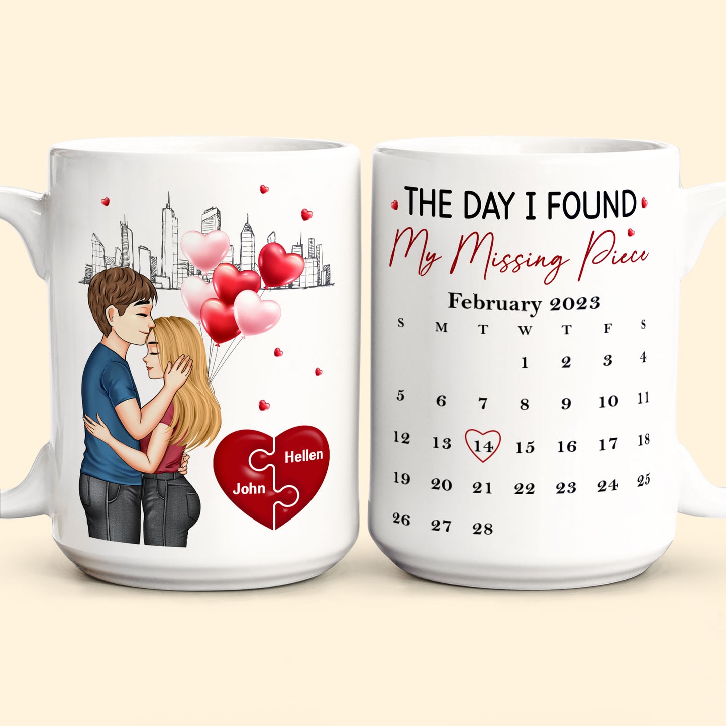 The Day I Found The Missing Piece - Personalized Mug