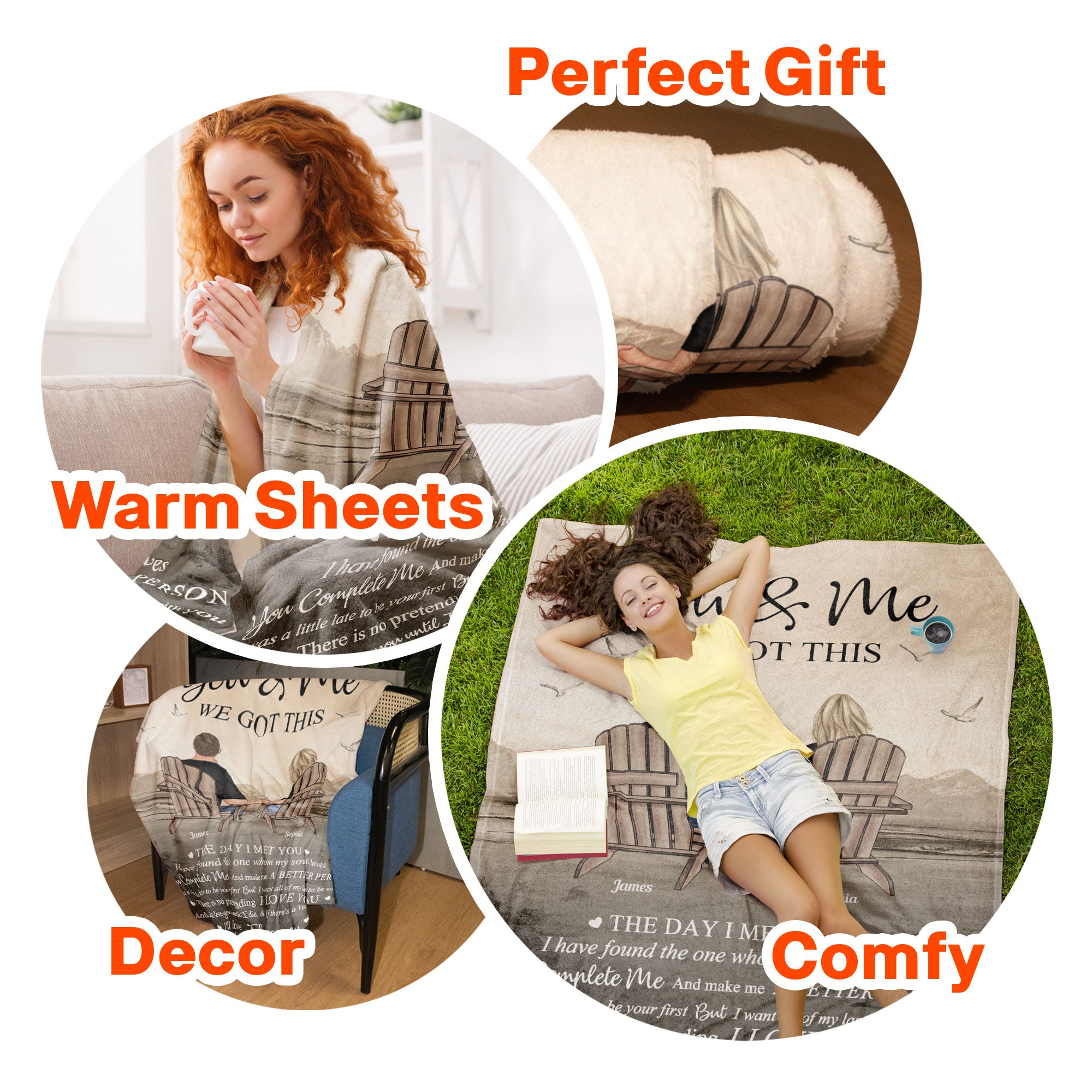 The Day I Met You Couples - Personalized Blanket