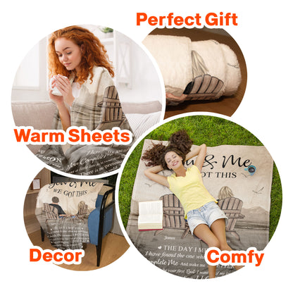 The Day I Met You Couples - Personalized Blanket