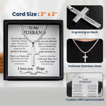 The Day I Met You I Found My Missing Piece - Personalized Cross Necklace With Card