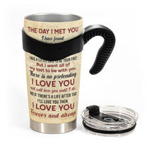 The Day I Met You - Personalized Tumbler Cup - Anniversary Gifts For Her, Him