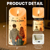 The Day I Met You, I Found My Missing Piece - Personalized LED Candle