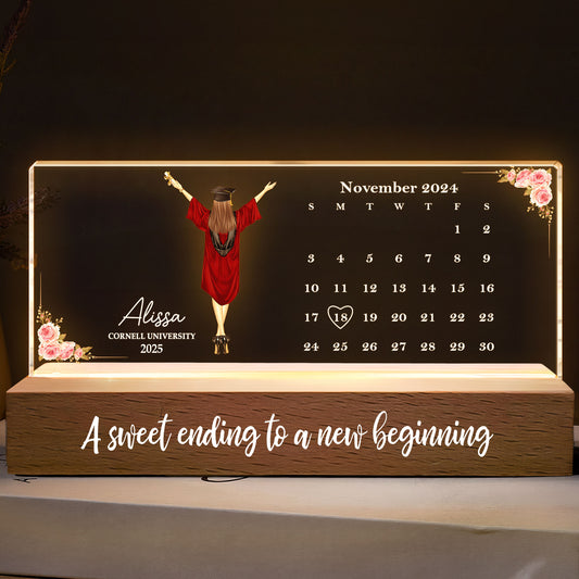 The Day New Adventures Begin - Personalized LED Night Light