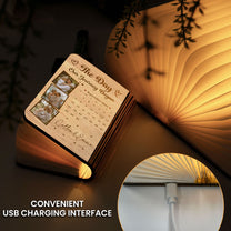 The Day Our Story Began Couple Anniversary Wedding Gift - Personalized Photo Book Lamp