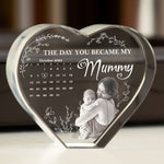 The Day You Became My Mommy New Mom Gifts - Custom 2D Crystal Photo