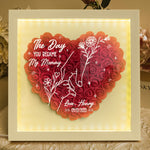 The Day You Became My Mummy - Personalized Flower Shadow Box With LED Light