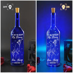 The Day You Became My Mummy - Personalized Bottle Lamp