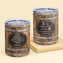 The Dungeon Master Taketh Away - Vintage Version - Personalized 10oz Lowball Tumbler