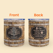 The Dungeon Master Taketh Away - Vintage Version - Personalized 10oz Lowball Tumbler