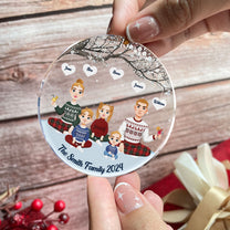 The Family - Personalized Circle Acrylic Ornament