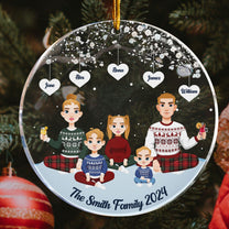 The Family - Personalized Circle Acrylic Ornament