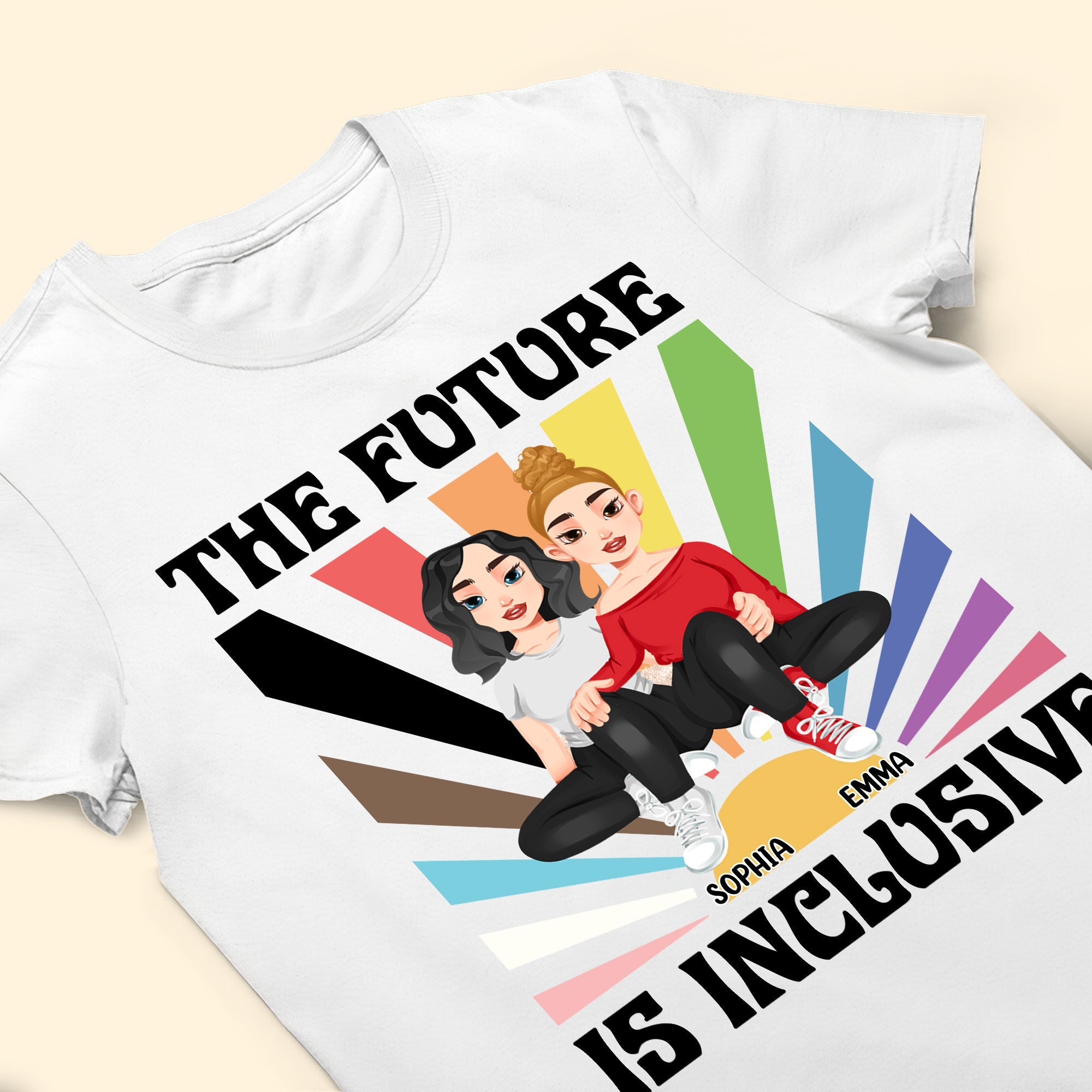 The Future is Inclusive Love Pride Month - Personalized Shirt