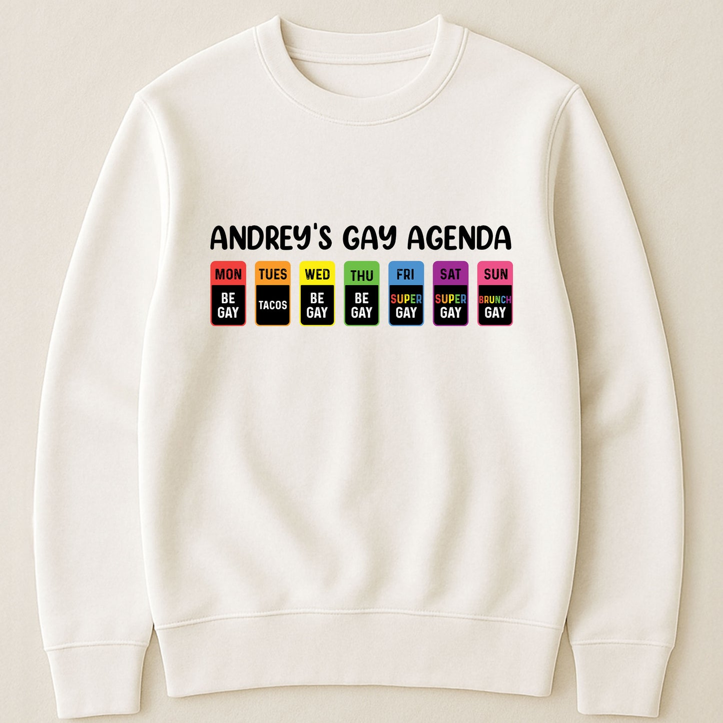 The Gay Agenda - Personalized Shirt