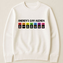 The Gay Agenda - Personalized Shirt