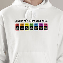 The Gay Agenda - Personalized Shirt