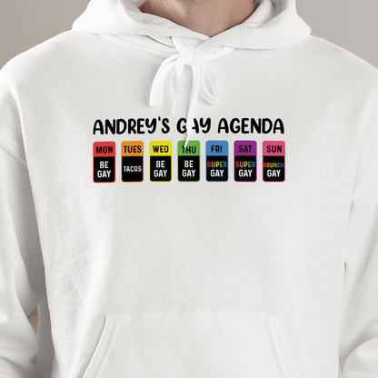 The Gay Agenda - Personalized Shirt
