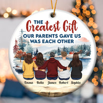 The Gift They Gave Us - Personalized Ceramic Ornament