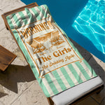 The Girls Are Drinking Again - Personalized Quick-Dry Beach Towel