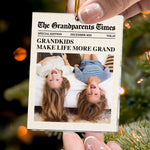 The Grandparents Times Grandkids - Personalized Acrylic Photo Ornament
