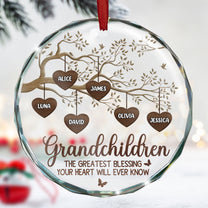 The Greatest Blessing - Personalized Glass Ornament