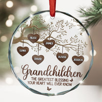The Greatest Blessing - Personalized Glass Ornament