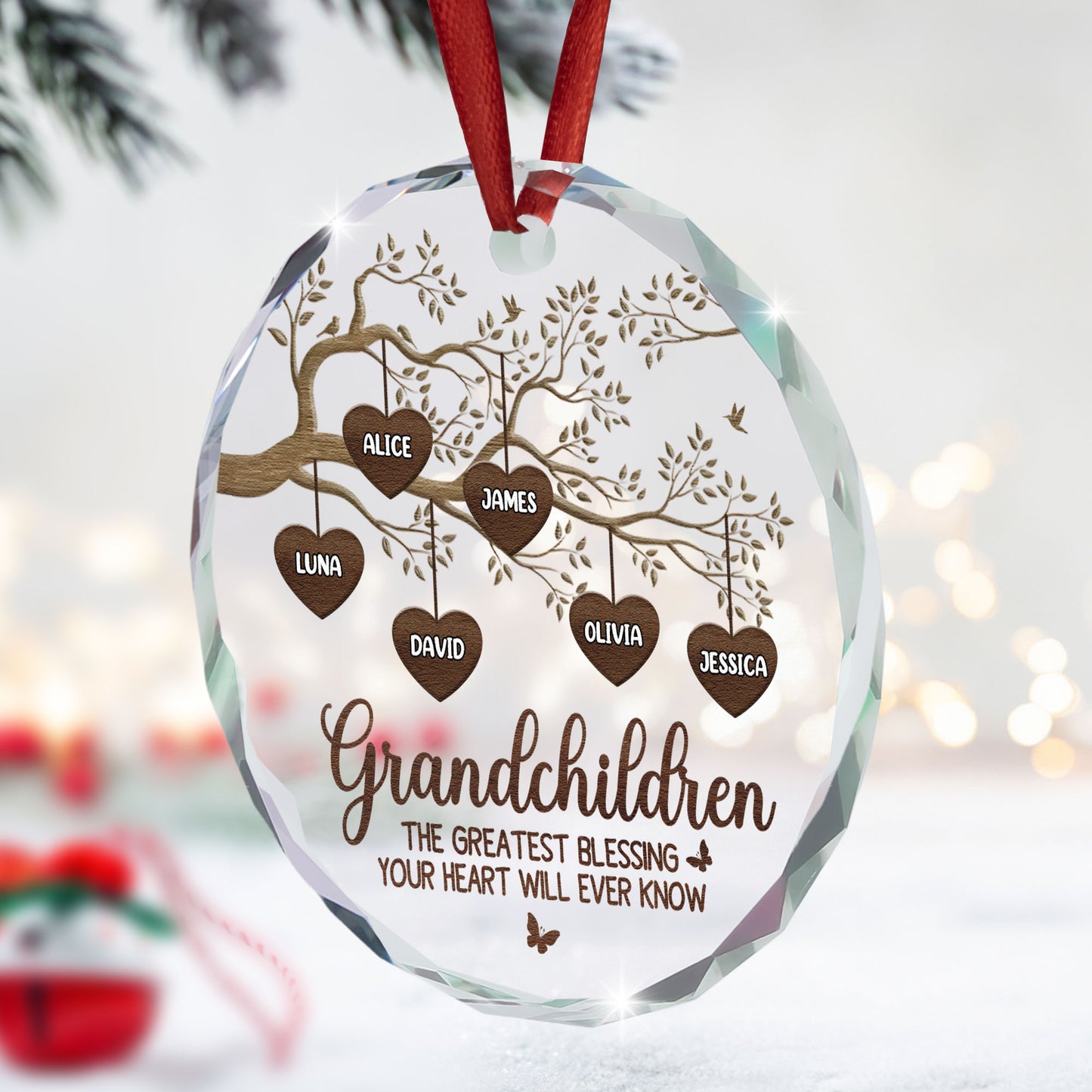 The Greatest Blessing - Personalized Glass Ornament