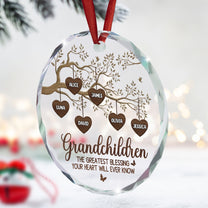 The Greatest Blessing - Personalized Glass Ornament