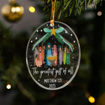 The Greatest Gift Of All Christmas Nativity Scene - Personalized Acrylic Ornament