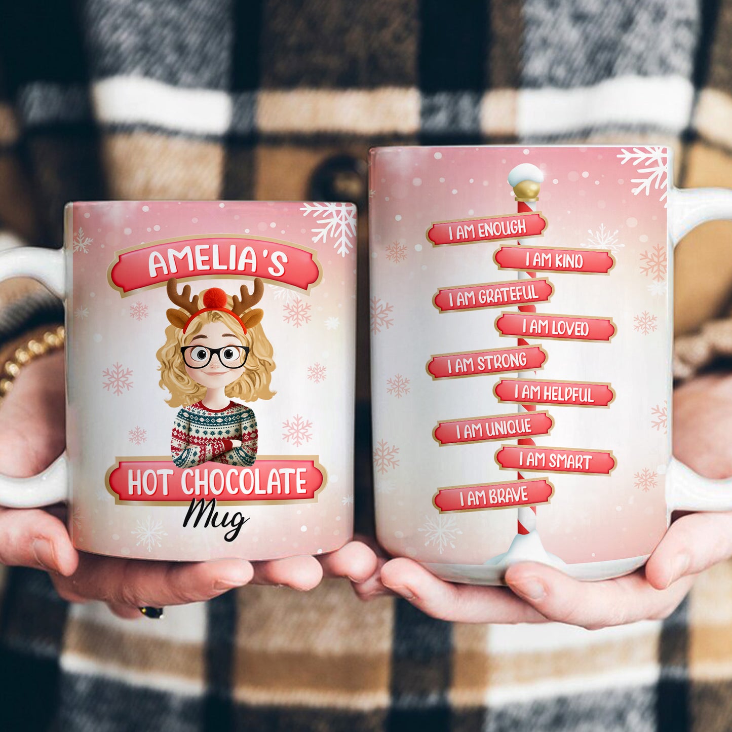 Kid Hot Chocolate Christmas - Personalized Mug