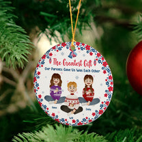 The Greatest Gift Our Parents Gave Us, Folk Art - Personalized Ceramic Ornament