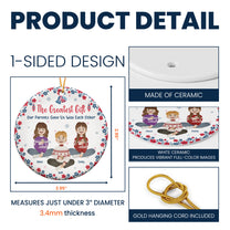 The Greatest Gift Our Parents Gave Us, Folk Art - Personalized Ceramic Ornament