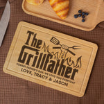 The Grillfather - Personalized Engraved Wooden Cutting Board