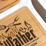 The Grillfather - Personalized Engraved Wooden Cutting Board