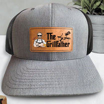 The Grillfather - Personalized Leather Patch Hat