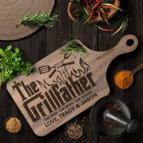The Grillfather - Personalized Paddle Cutting Board