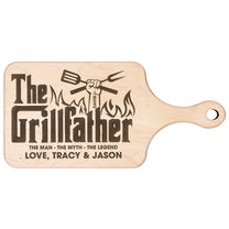 The Grillfather - Personalized Paddle Cutting Board