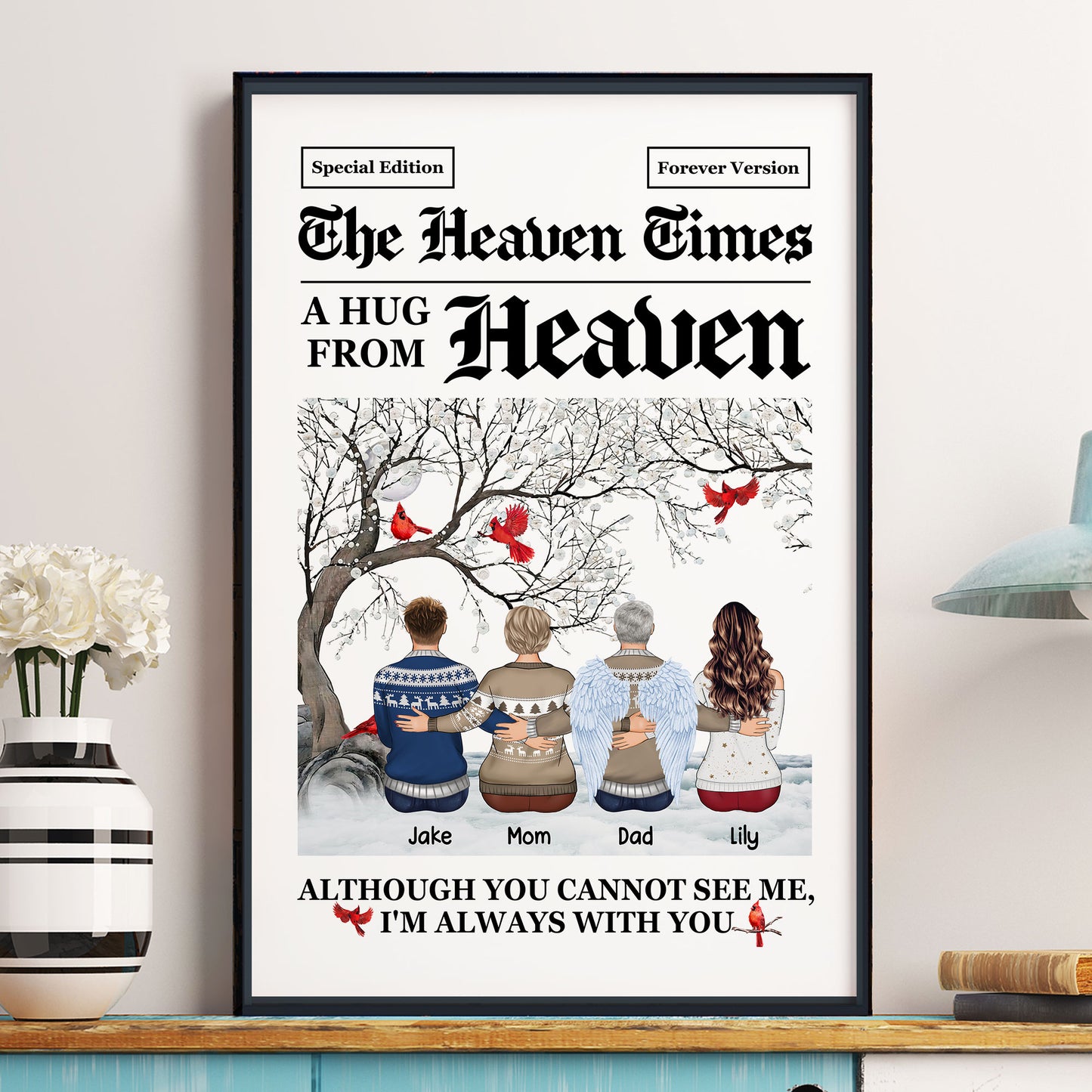 The Heaven Times I'm Always With You - Personalized Poster/Canvas/Wall Art