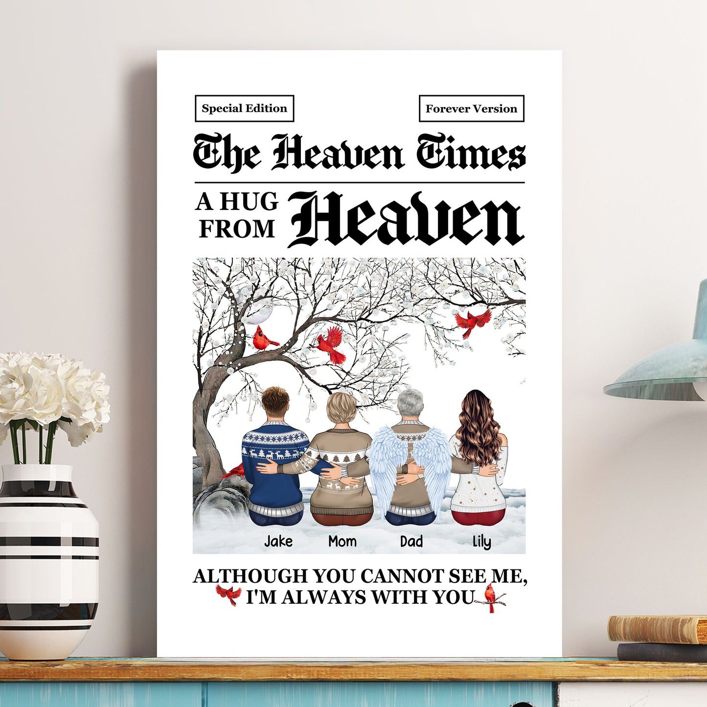 The Heaven Times I'm Always With You - Personalized Poster/Canvas/Wall Art
