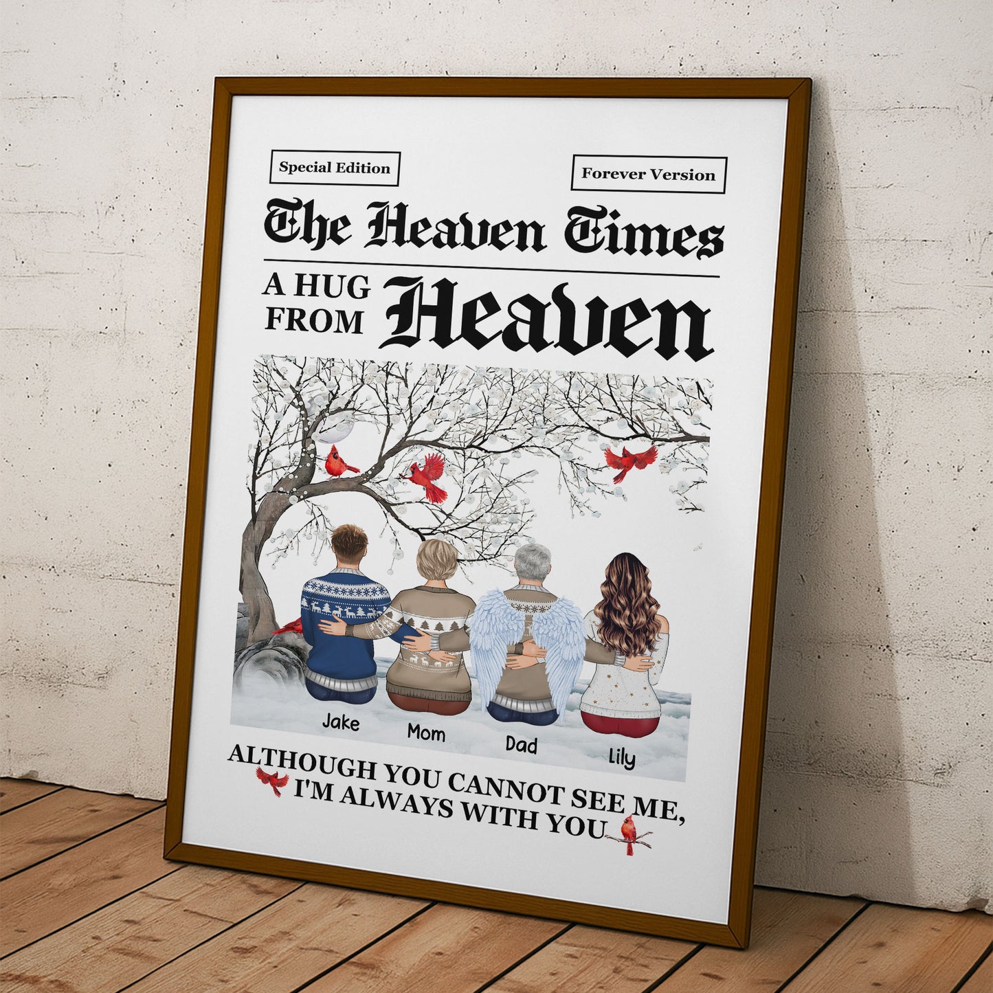 The Heaven Times I'm Always With You - Personalized Poster/Canvas/Wall Art