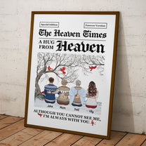 The Heaven Times I'm Always With You - Personalized Poster/Canvas/Wall Art