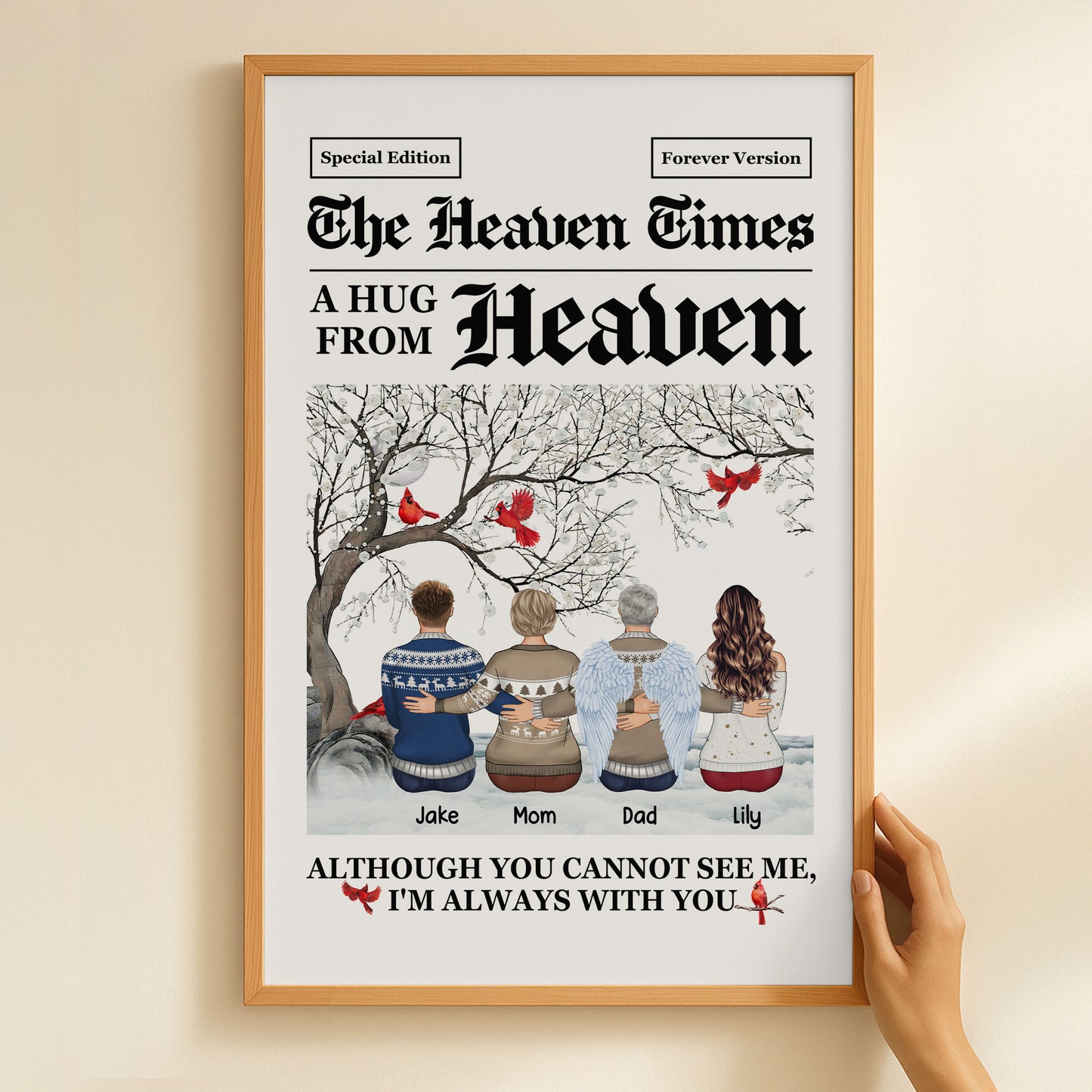 The Heaven Times I'm Always With You - Personalized Poster/Canvas/Wall Art