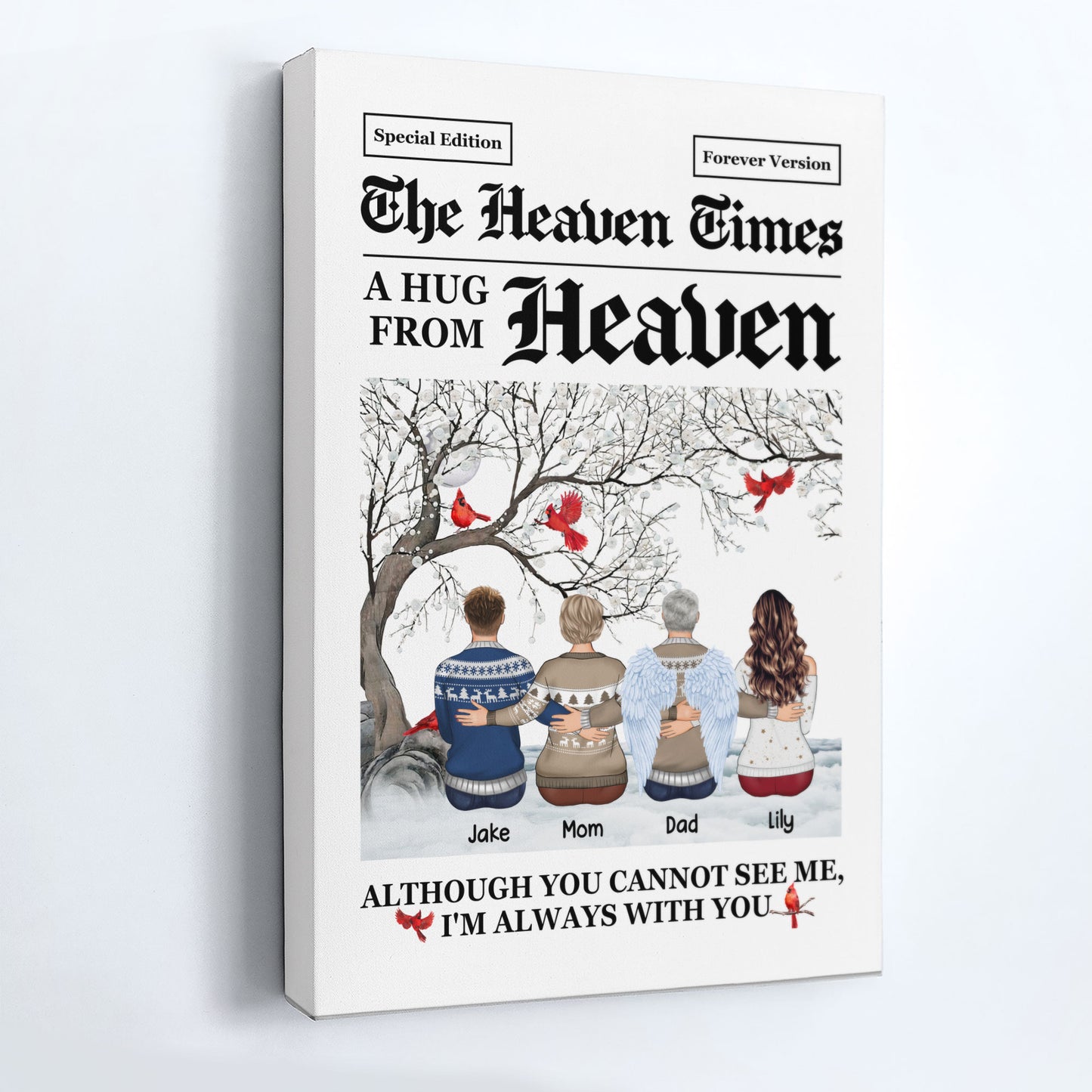 The Heaven Times I'm Always With You - Personalized Poster/Canvas/Wall Art