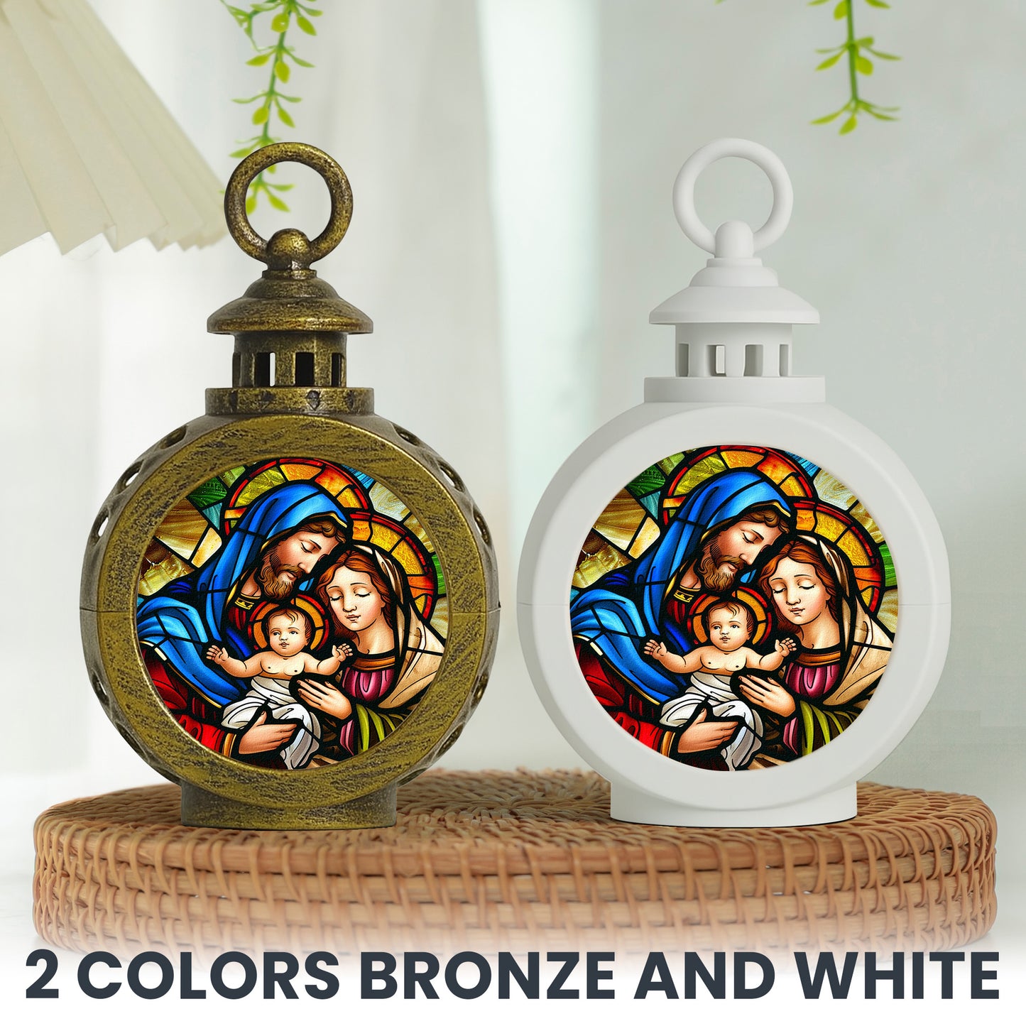 The Holy Family Christmas - Nativity Night - Personalized Lantern Night Light