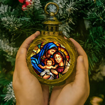 The Holy Family Christmas - Nativity Night - Personalized Lantern Night Light